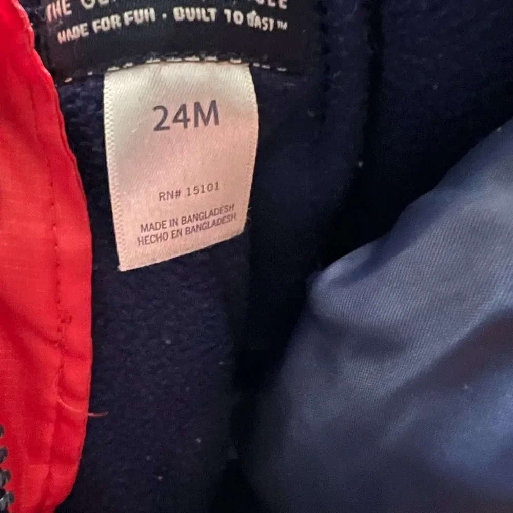 Osh‎ Kosh 24 month fleece lined puffer coat with hood ￼